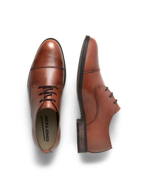 Jack & Jones Leather Dress Shoe in brown, 2 of 4