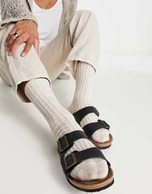 ジャック アンド ジョーンズ メンズ サンダル シューズ Jack  Jones leather sandals in black  tAvgWUx1i7, メンズファッション - urbanoeng.com.br