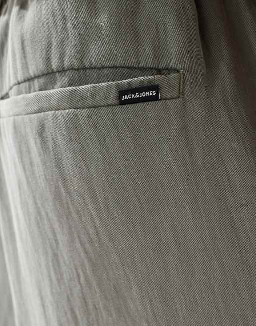 Jack & Jones – Leichte Hose in Khaki mit Tunnelzug, 3 von 5