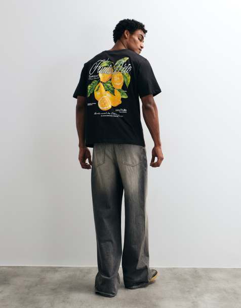 Jack & Jones lemon back print t-shirt  - view 1