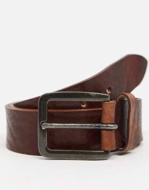 Jack & Jones - Leren riem in zwart - view 1