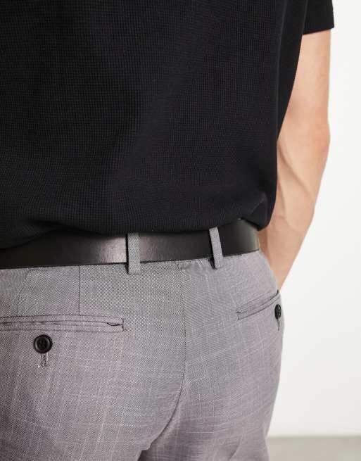 Jack & Jones - Leren riem in zwart , 4 van 4