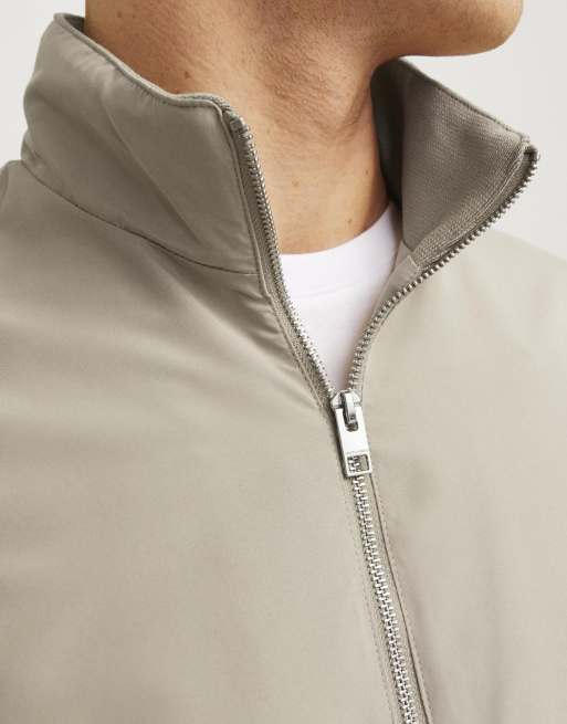 Jack & Jones - Lerfarvet bomber-jakke, 5 af 7