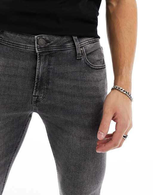 Jack Jones liam skinny jeans in gray ASOS