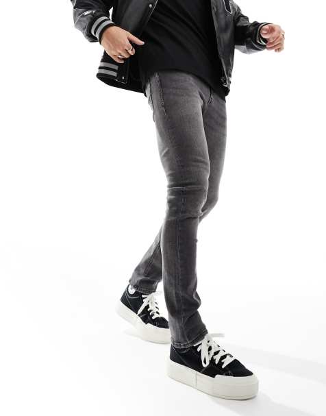Jack & Jones Liam skinny jeans in grey - view 1