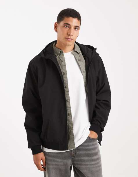 Jack & Jones - Licht jack met capuchon in zwart - view 1