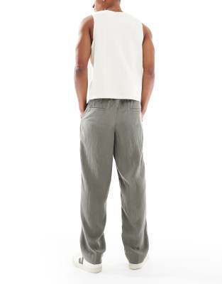 Jack & Jones Lightweight Drawstring Pants In Green