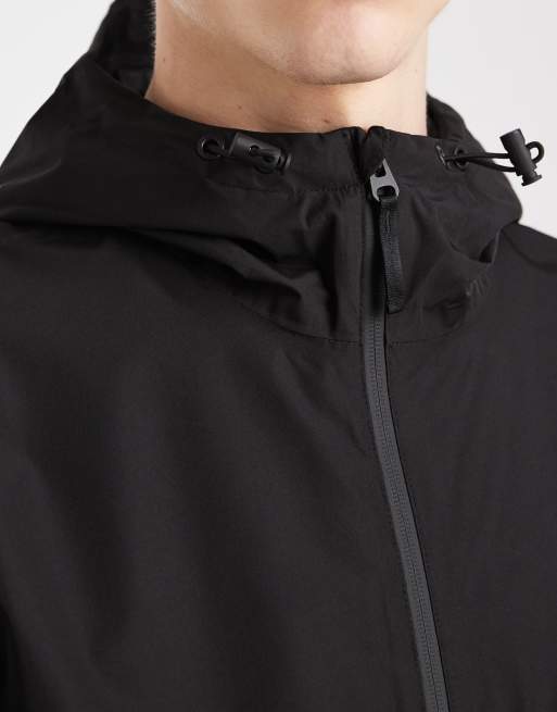Jack & Jones lightweight hooded jacket in black, 5 of 5