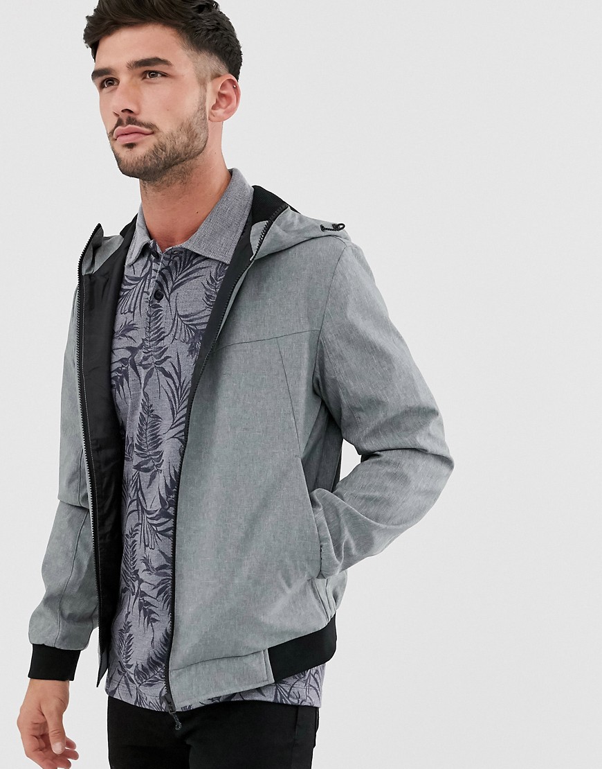 Jack & Jones lightweight jacket with hood-Grey