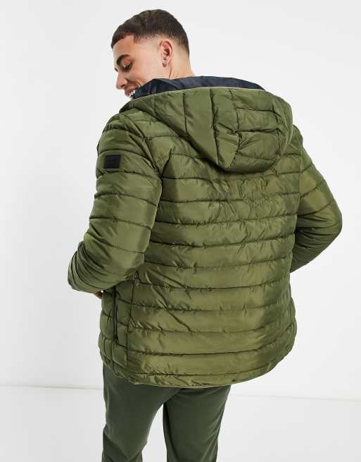 CAZADORA ACOLCHADA JACK & JONES HOMBRE JJHERO PUFFER VERDE