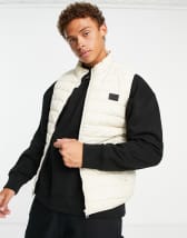 Threadbare teddy borg puffer jacket in dark ecru | ASOS