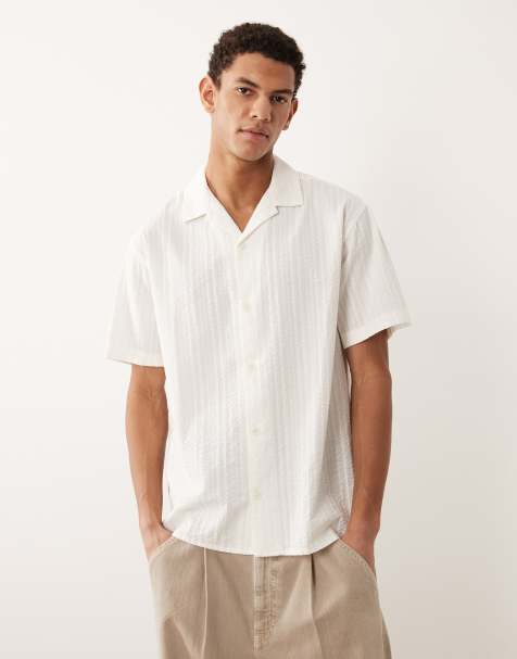 Jack & Jones short sleeve shirt in beige