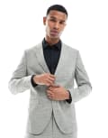 [Jack & Jones] Jack & Jones linen-blend suit jacket in green 46 Four leaf clover