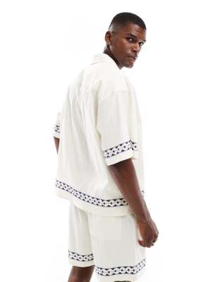 Jack & Jones Linen Look Print Shorts