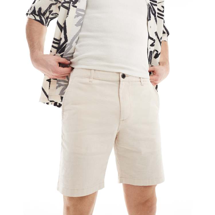 【ROCKCAKE】Beige Label Button Shorts 206093701-1-moonbeam?$n_750w$&