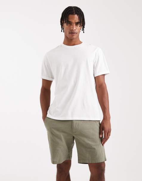 Jack & Jones linen mix shorts in green - view 1
