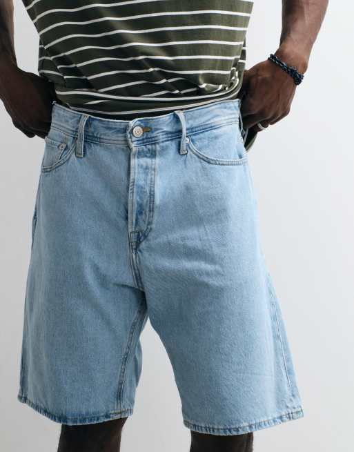 Jack & Jones – Ljusblå jeansshorts med baggy passform, 5 av 5
