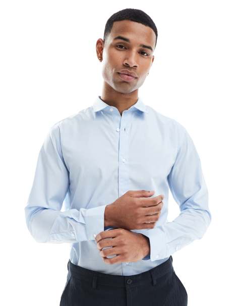 Jack & Jones – Ljusblå, uppkladd arbetsskjorta - view 1