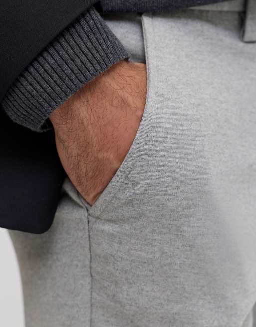 Jack & Jones – Ljusgrå, melerade chinos, 5 av 7