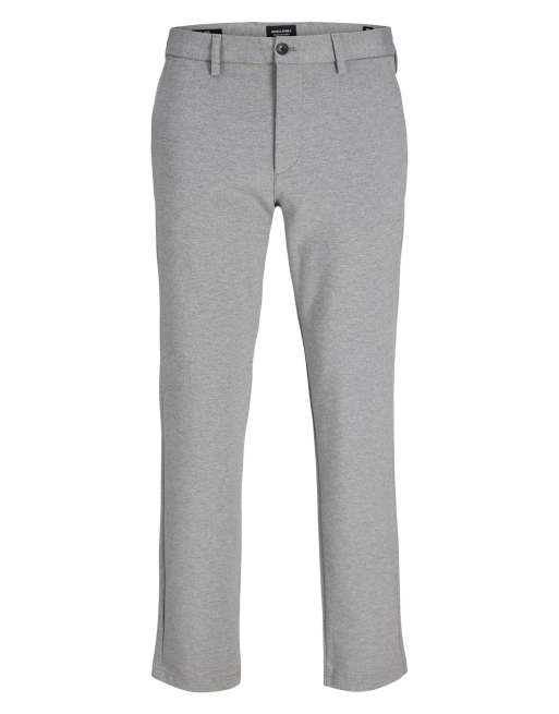 Jack & Jones – Ljusgrå, melerade chinos, 7 av 7