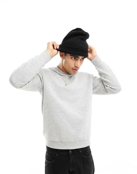 Jack & Jones – Ljusgrå sweatshirt i oversize - view 1