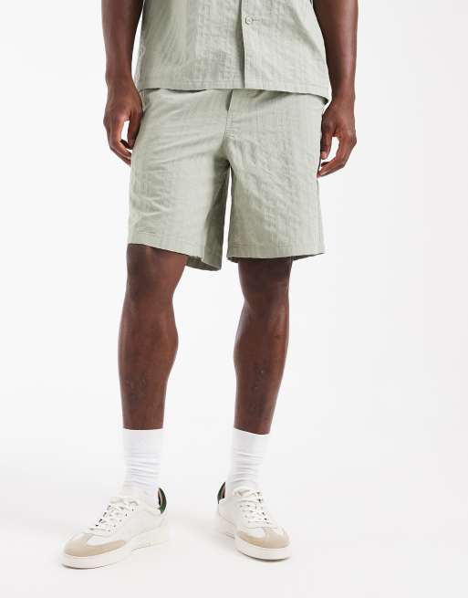 Jack & Jones – Ljusgröna, randiga shorts, del av set, 2 av 5