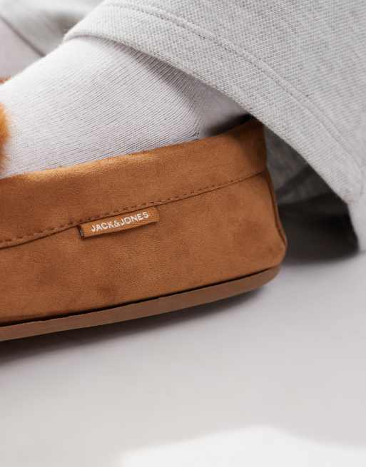 Jack & Jones – Loafer-Slipper in Beige aus Wildlederimitat, 4 von 4