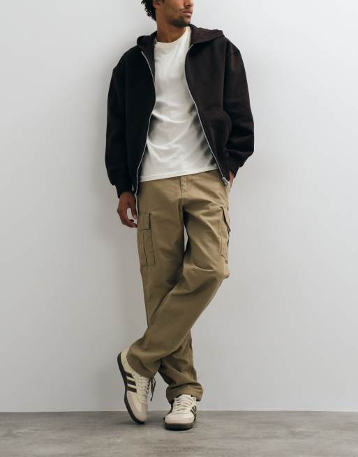 Jack & Jones – Locker geschnittene Cargohose in Beige, 2 von 5