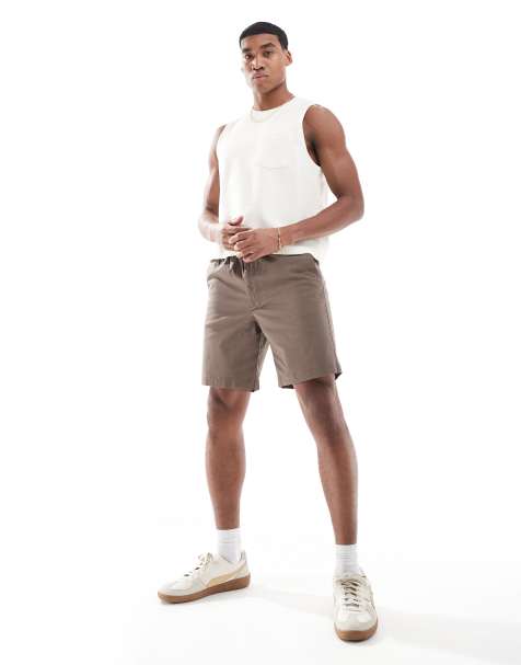 Jack & Jones – Locker geschnittene Chino-Shorts in Braun - view 1