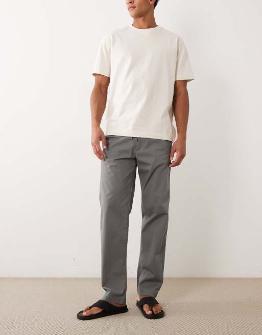 Jack & Jones – Locker geschnittene Chinohose in Dunkelgrau, 5 von 5