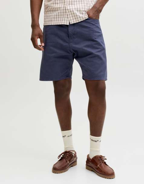 Jack & Jones – Locker geschnittene Shorts in Blazer-Marineblau - view 1