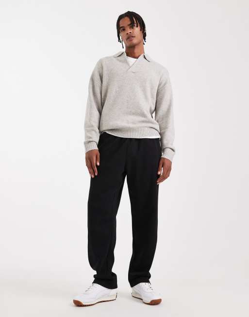 Jack & Jones – Locker geschnittene Trainingshose in Schwarz mit Seitenstreifen, 2 von 5