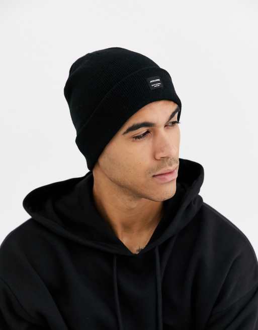 Jack & Jones Black Logo Beanie