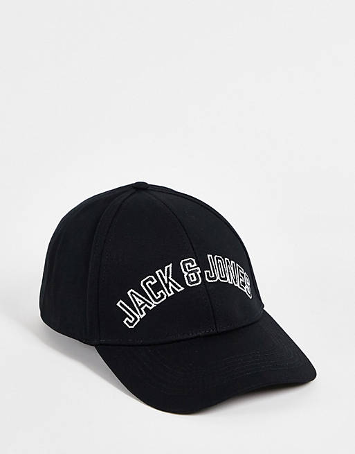  Caps & Hats/Jack & Jones logo cap in black 