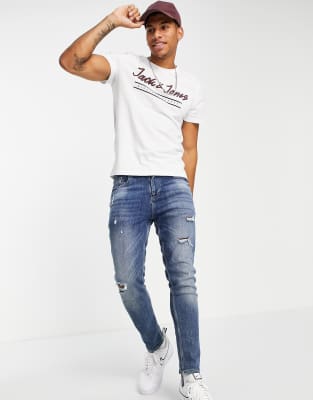 jack and jones jeans t shirt