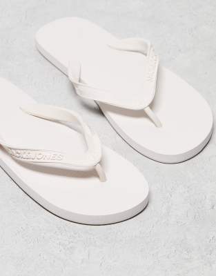  logo flip flop in off white