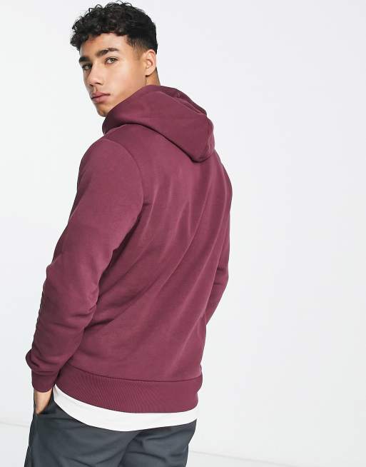 Jack and jones burgundy hoodie new arrivals