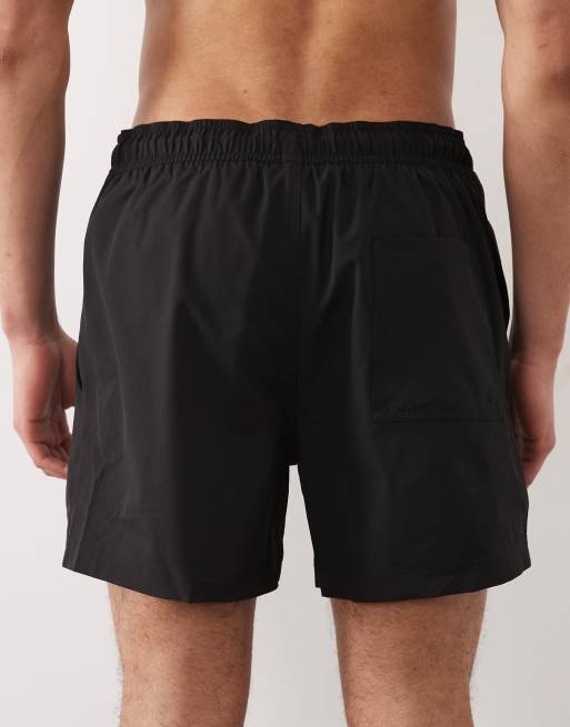 Jack & Jones logo swim shorts in black | ASOS