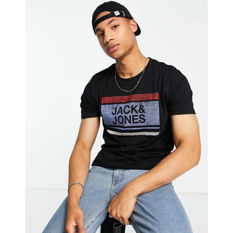 Jack & Jones t-shirt in black | ASOS