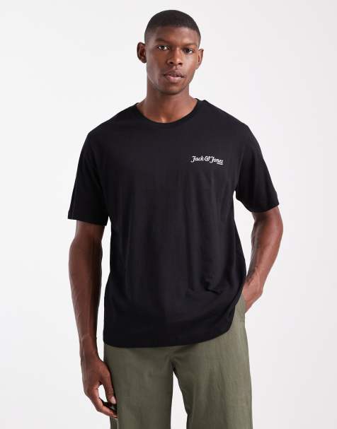 Jack & Jones logo t-shirt in black