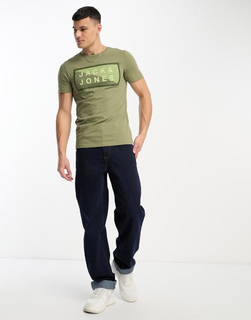 Jack and jones hot sale green t shirt