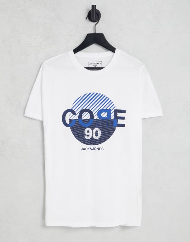 Jack & Jones logo t-shirt in white