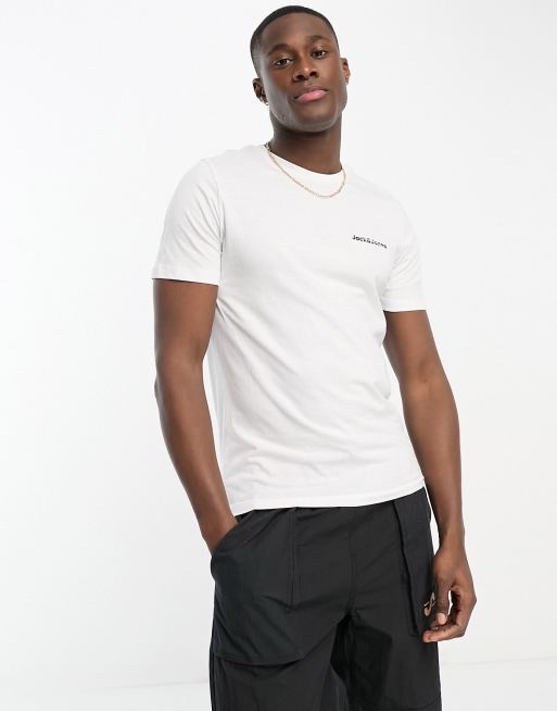 Jack & Jones logo t-shirt in white | ASOS