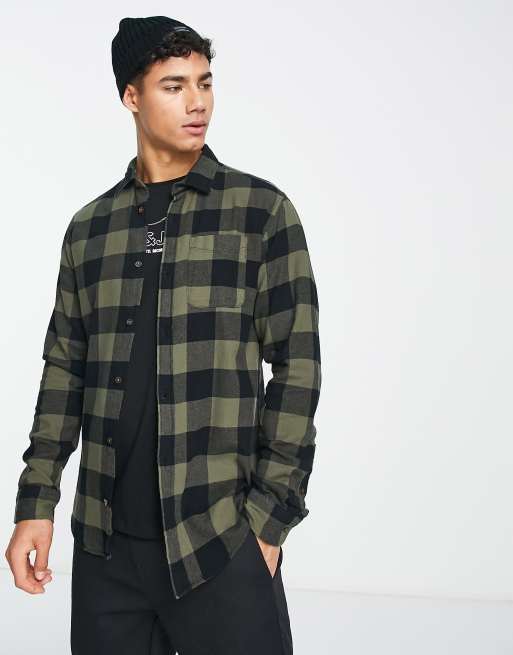 Green store chequered shirt