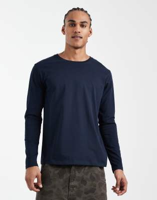 Jack & Jones Long Sleeve T-shirt In Blue