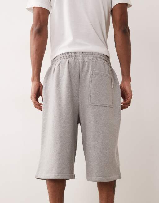 Jack & Jones – Longline-Sweatshorts in Grau, 4 von 5