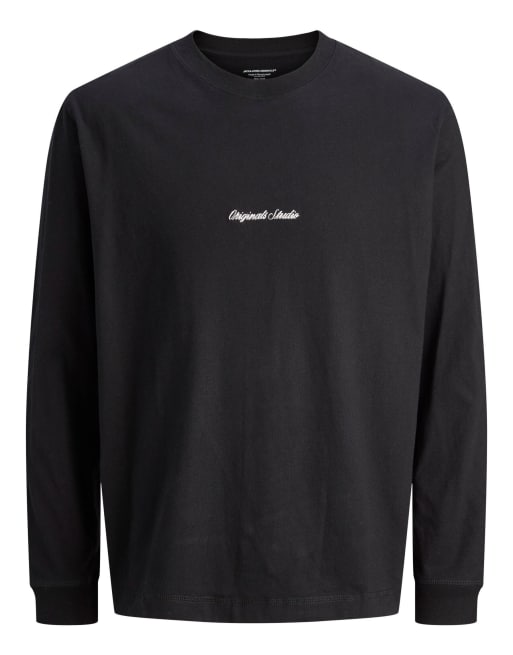 Jack & Jones Longsleeved t-shirt in black, 7 of 7