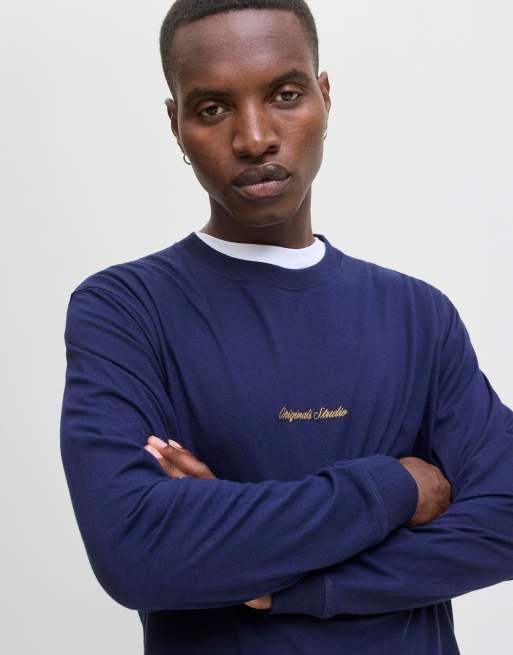 Jack & Jones Longsleeved t-shirt in ocean cavern, 6 of 7