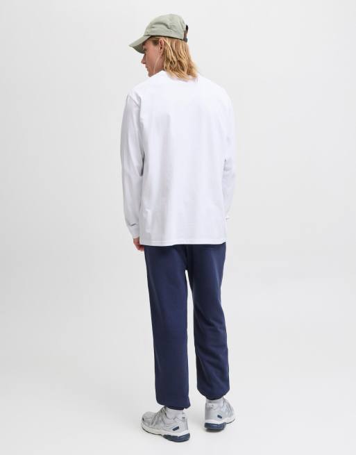 Jack & Jones Longsleeved t-shirt in white, 2 of 7