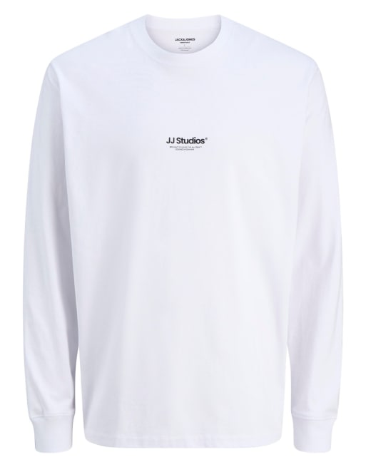 Jack & Jones Longsleeved t-shirt in white, 7 of 7